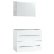 Conjunto de muebles de baño 3 piezas blanco brillante v9876 - Vetonek