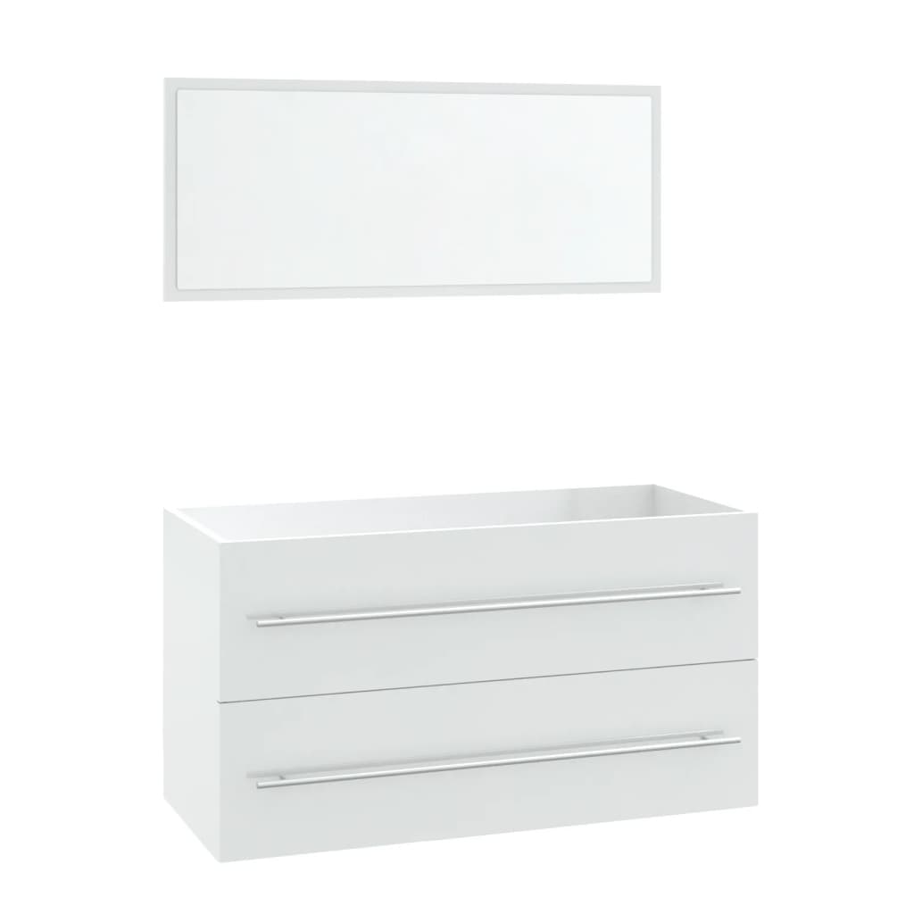 Conjunto de muebles de baño 3 piezas blanco V9968 Vetonek