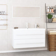 Conjunto de muebles de baño 3 piezas blanco V9968 Vetonek