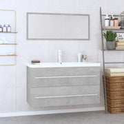 Conjunto de muebles de baño 3 piezas gris hormigón v9999 Vetonek