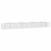 Vetonek Arriate de gaviones forma arco hierro galvanizado 400x50x50 cm