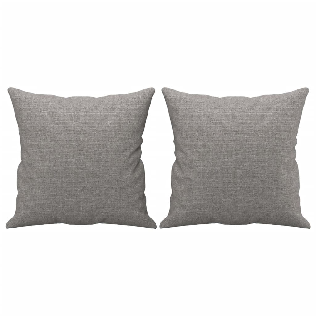 Sofá de 2 plazas con almohadas y cojines tela gris claro 120 cm vidaXL