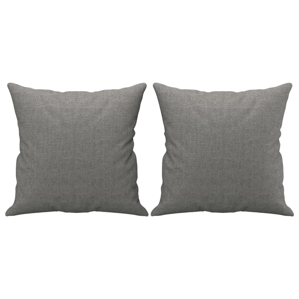 Sofá 3 plazas con almohadas y cojines tela gris oscuro 180 cm vidaXL