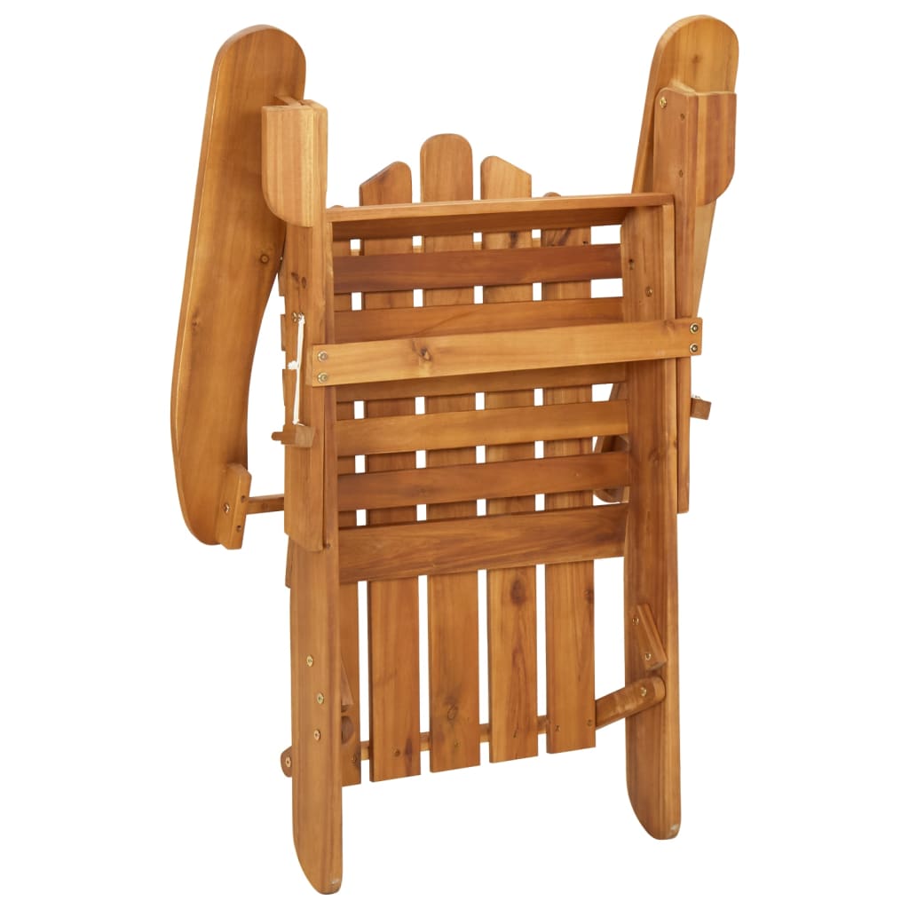 Juego de muebles de jardín Adirondack 3 piezas madera acacia vidaXL