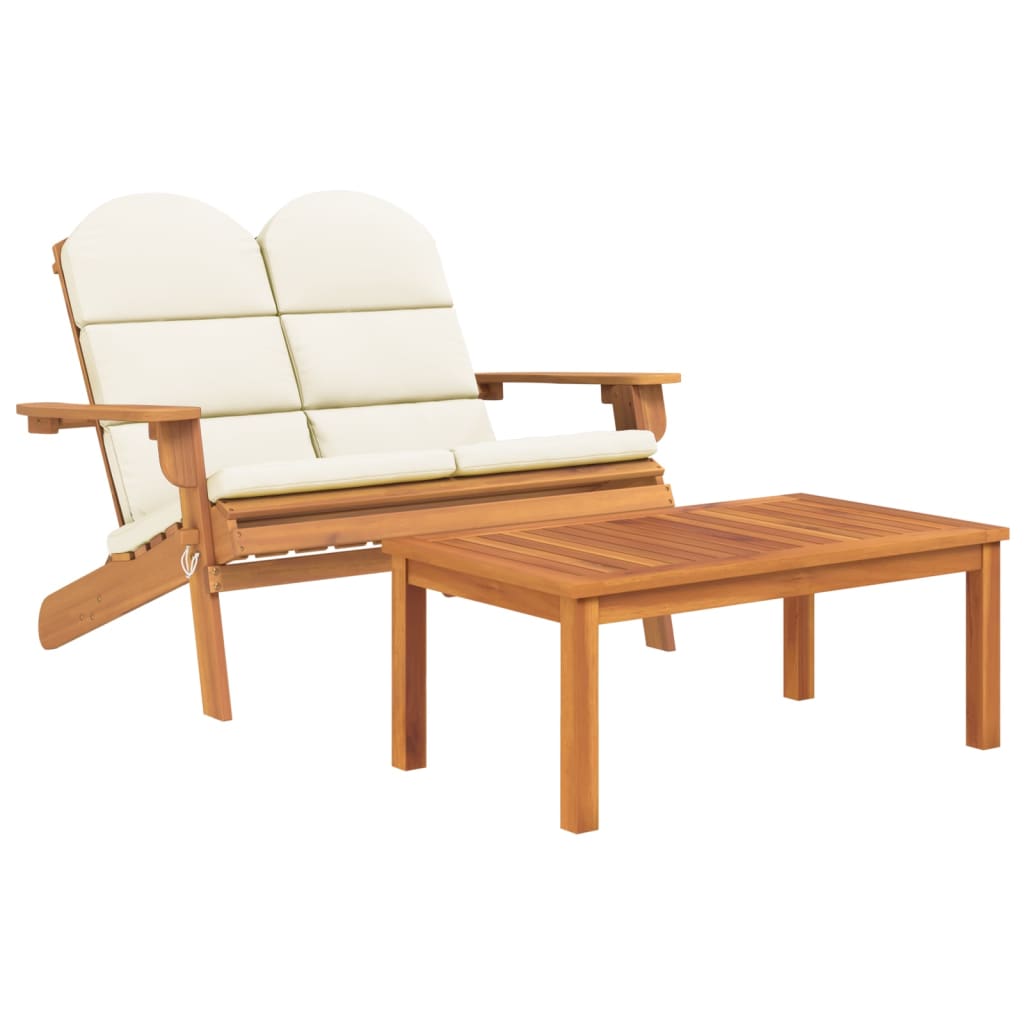 Juego de muebles de jardín Adirondack 4 piezas madera acacia vidaXL