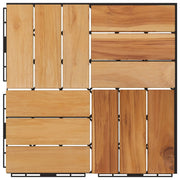 Terrace tiles 20 pcs solid teak wood 30x30 cm v5999 - Vetonek