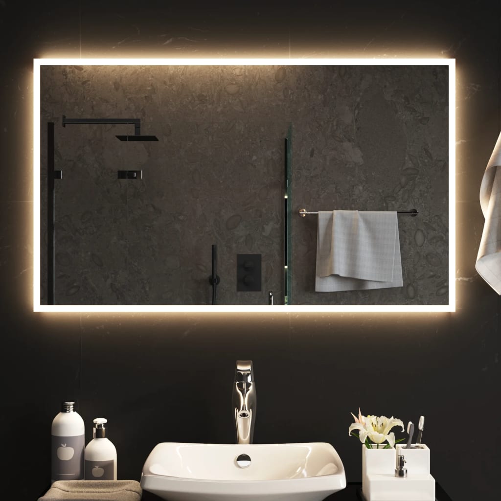 Vetonek Espejo de baño con LED 60x100 cm