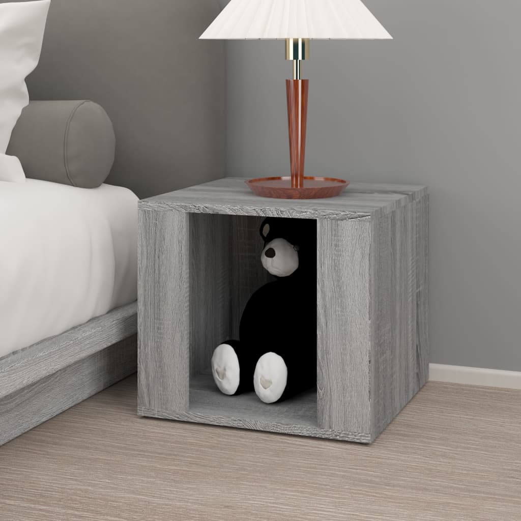 Sonoma gray wood night table 41x40x36 cm