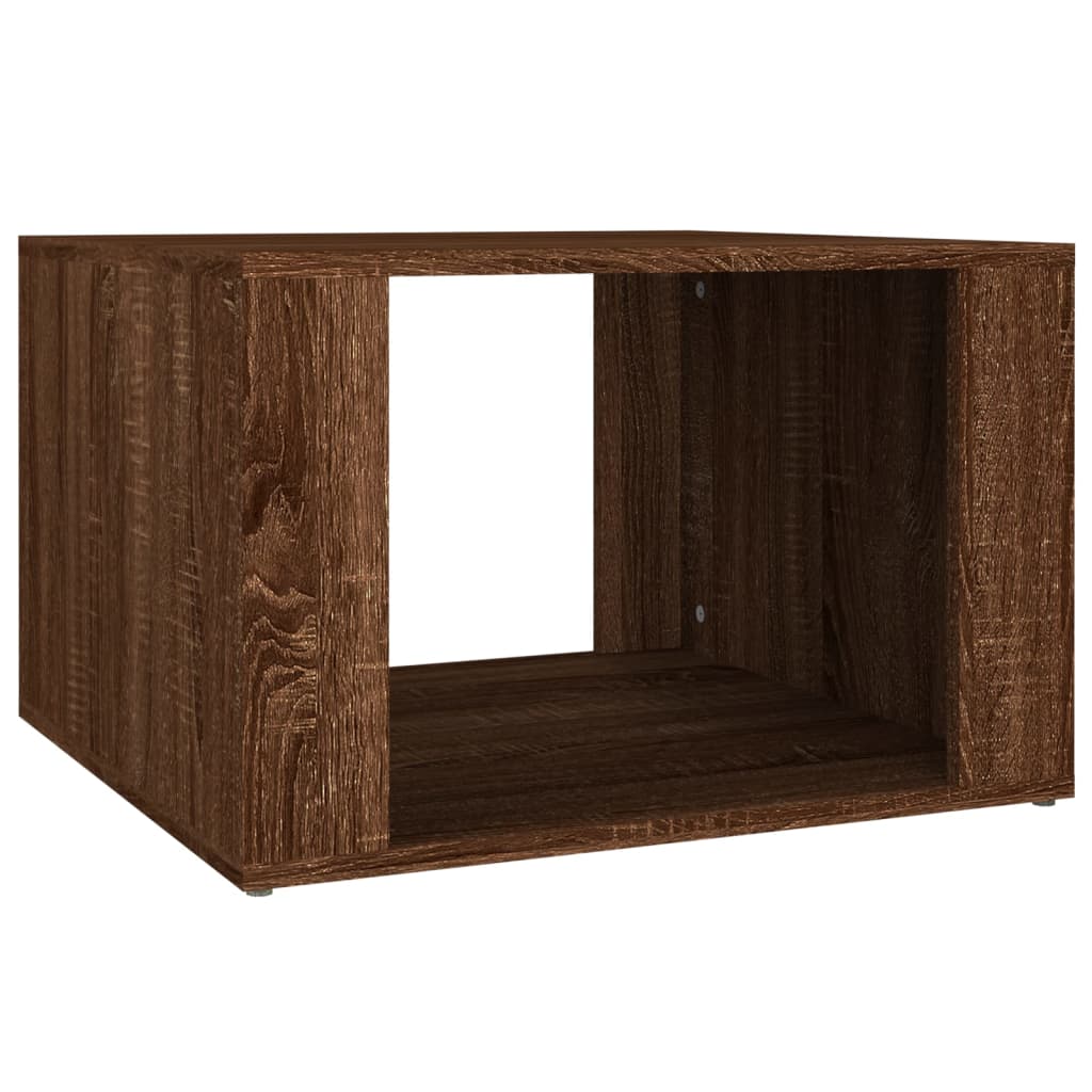 Mesita de noche madera marrón roble 57x55x36 cm - Vetonek