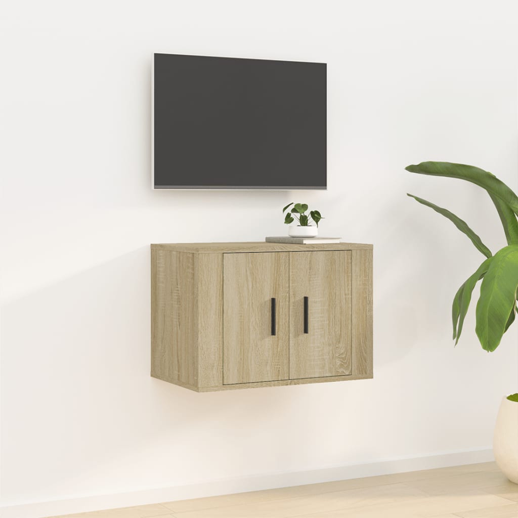 Vetonek Mueble para TV de pared roble Sonoma 57x34,5x40 cm