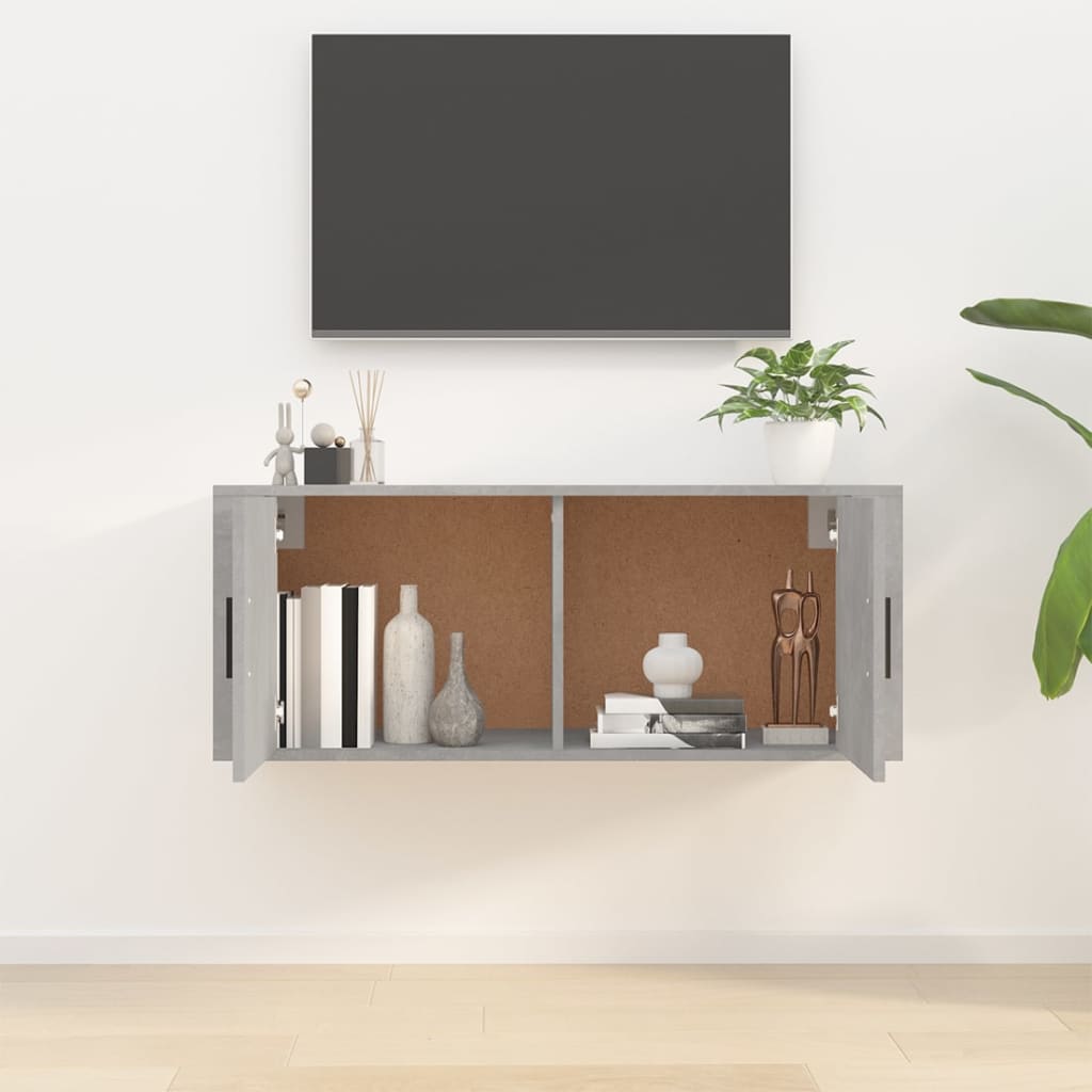 100x34,5x40 cm Grey Wall TV armadio