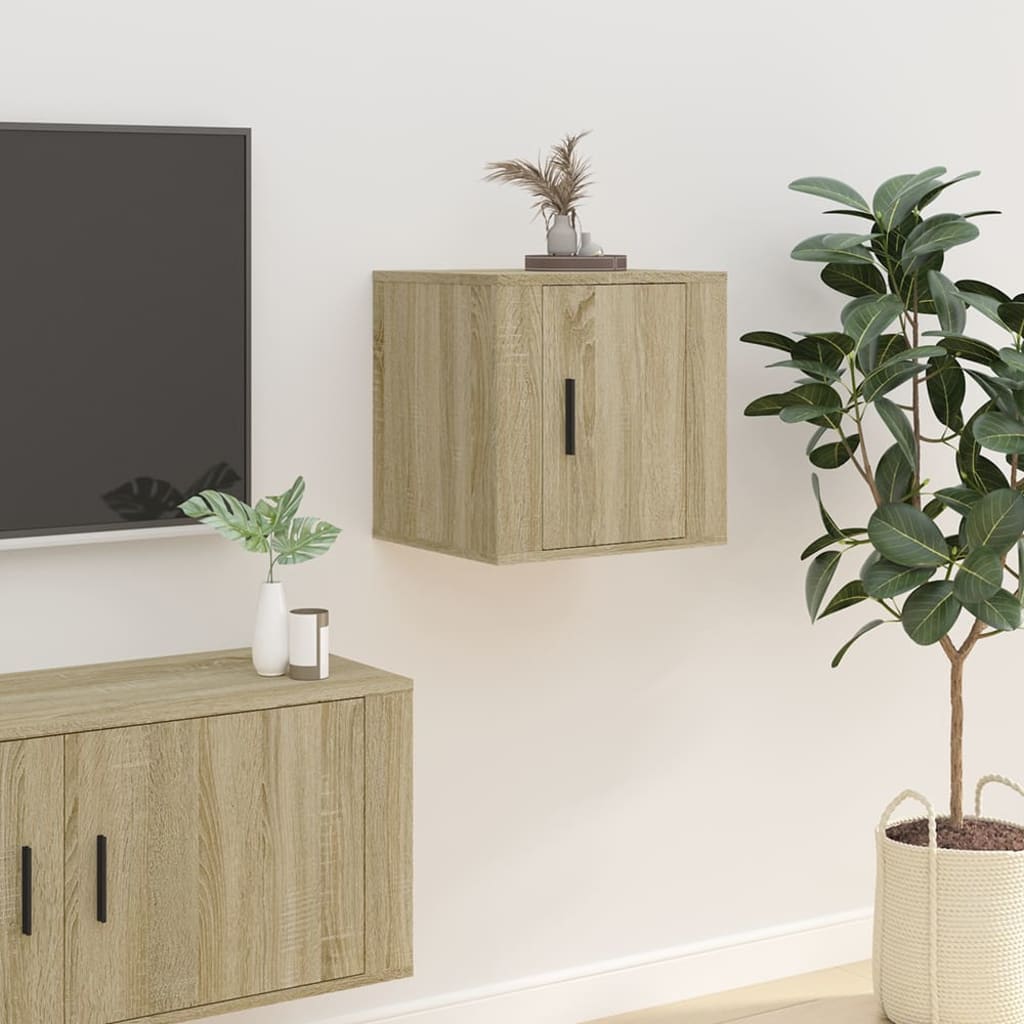 Vetonek Mueble para TV de pared roble Sonoma 40x34,5x40 cm