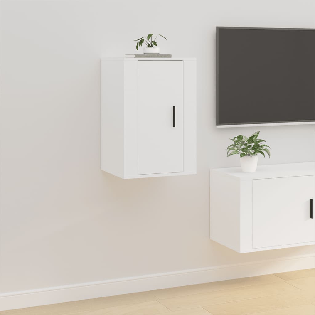 Vetonek Mueble para TV de pared blanco 40x34,5x60 cm