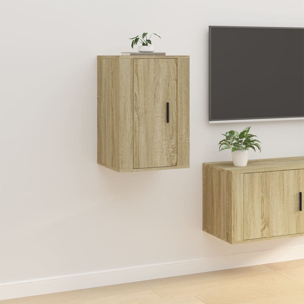 Vetonek Mueble para TV de pared roble Sonoma 40x34,5x60 cm