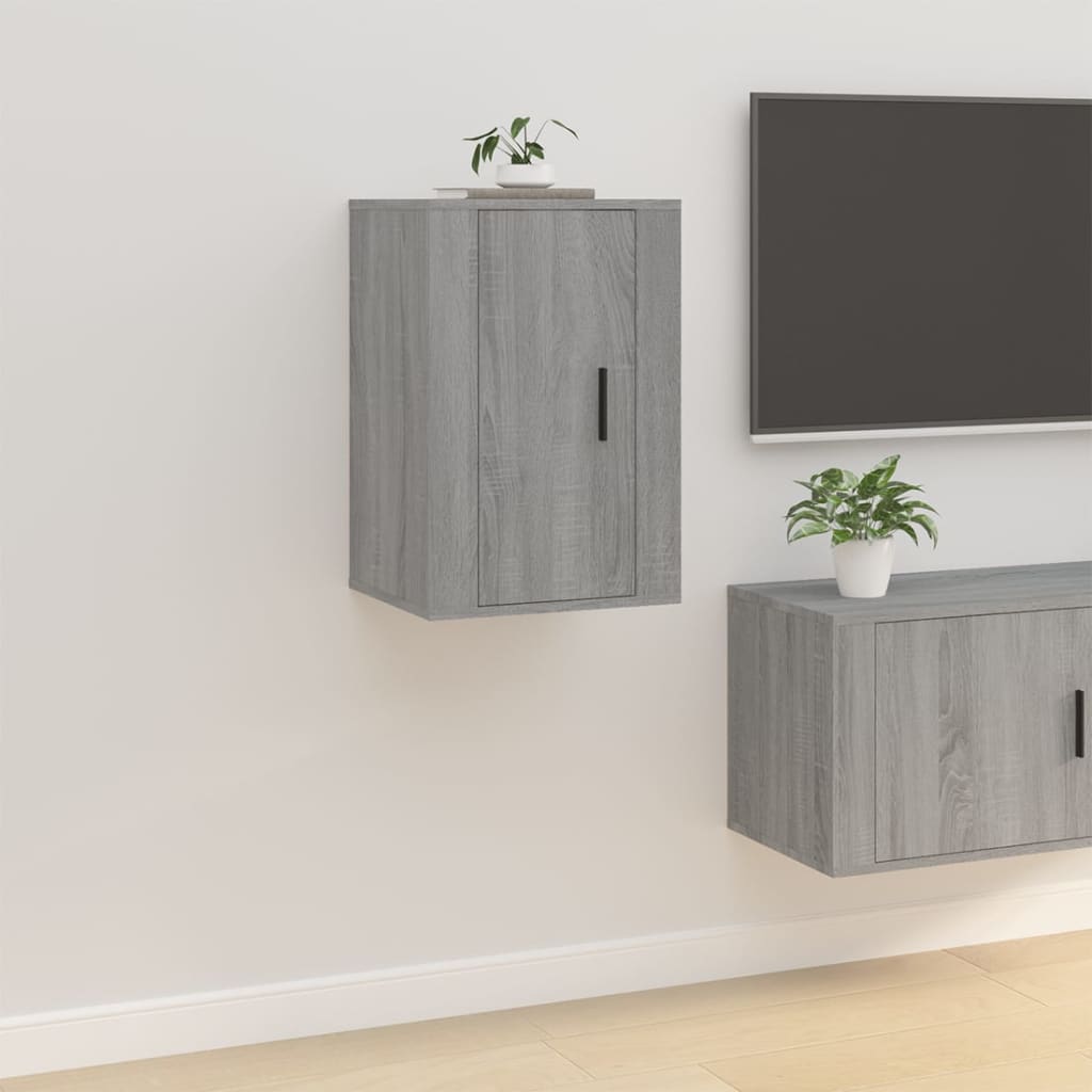 Vetonek Mueble para TV de pared gris Sonoma 40x34,5x60 cm