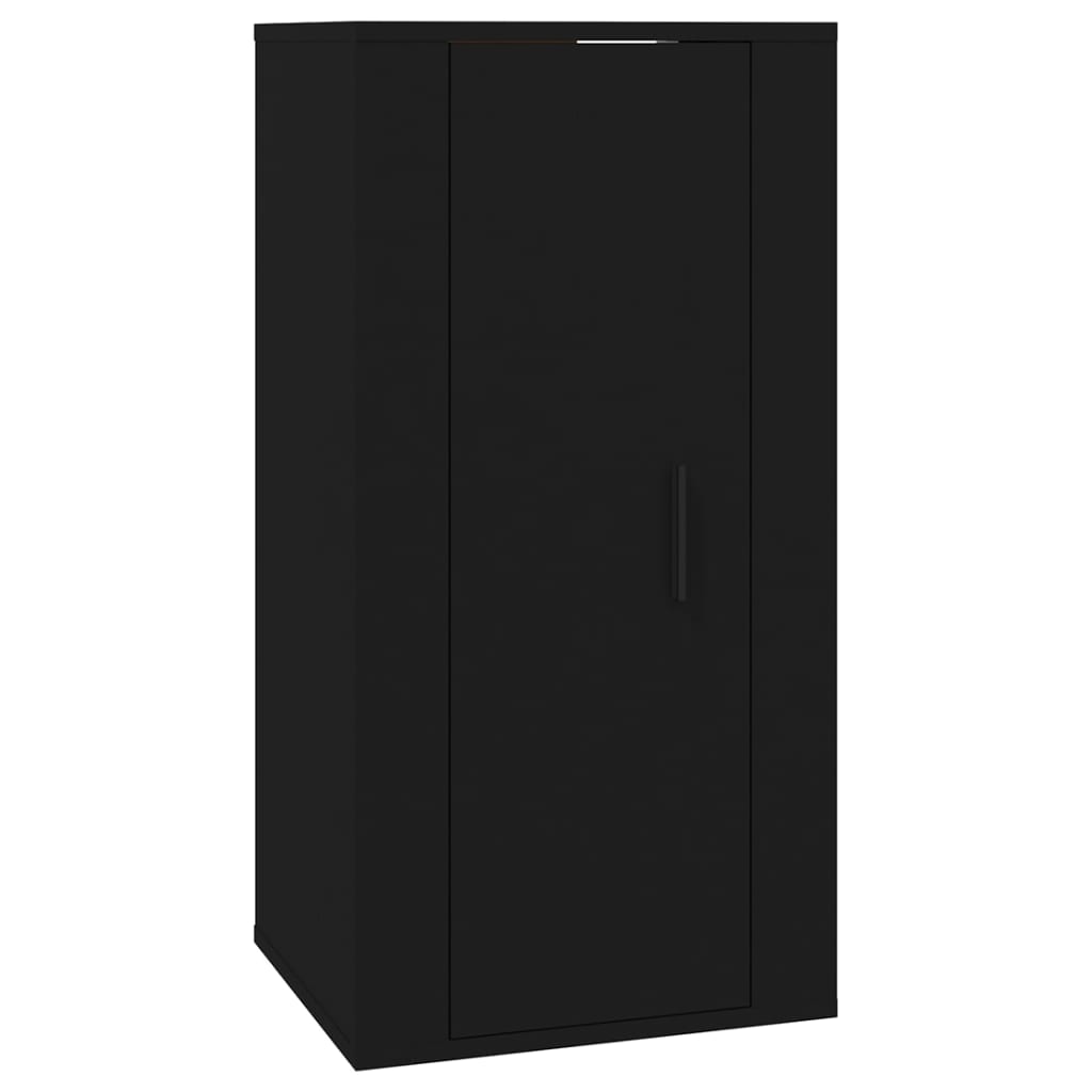 Mueble para TV de pared negro 40x34,5x80 cm vidaXL