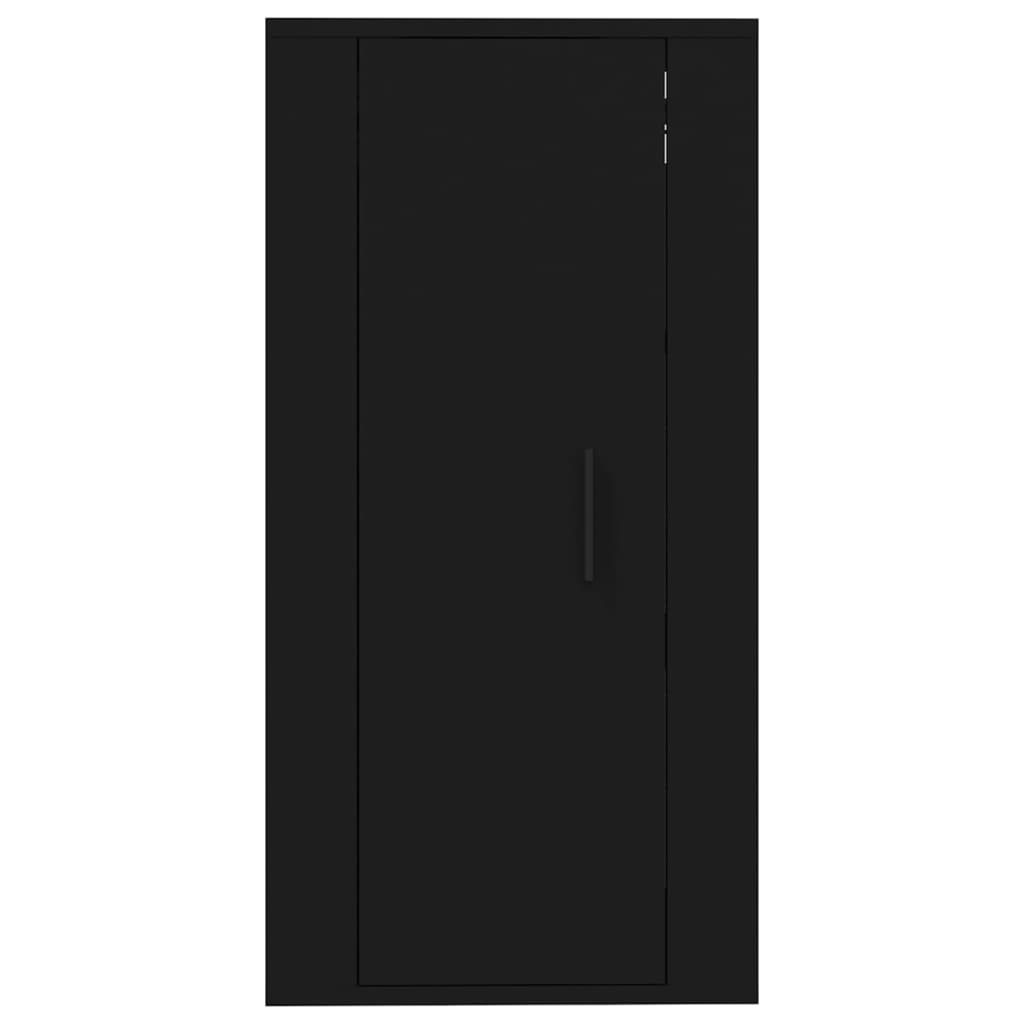 Mueble para TV de pared negro 40x34,5x80 cm vidaXL