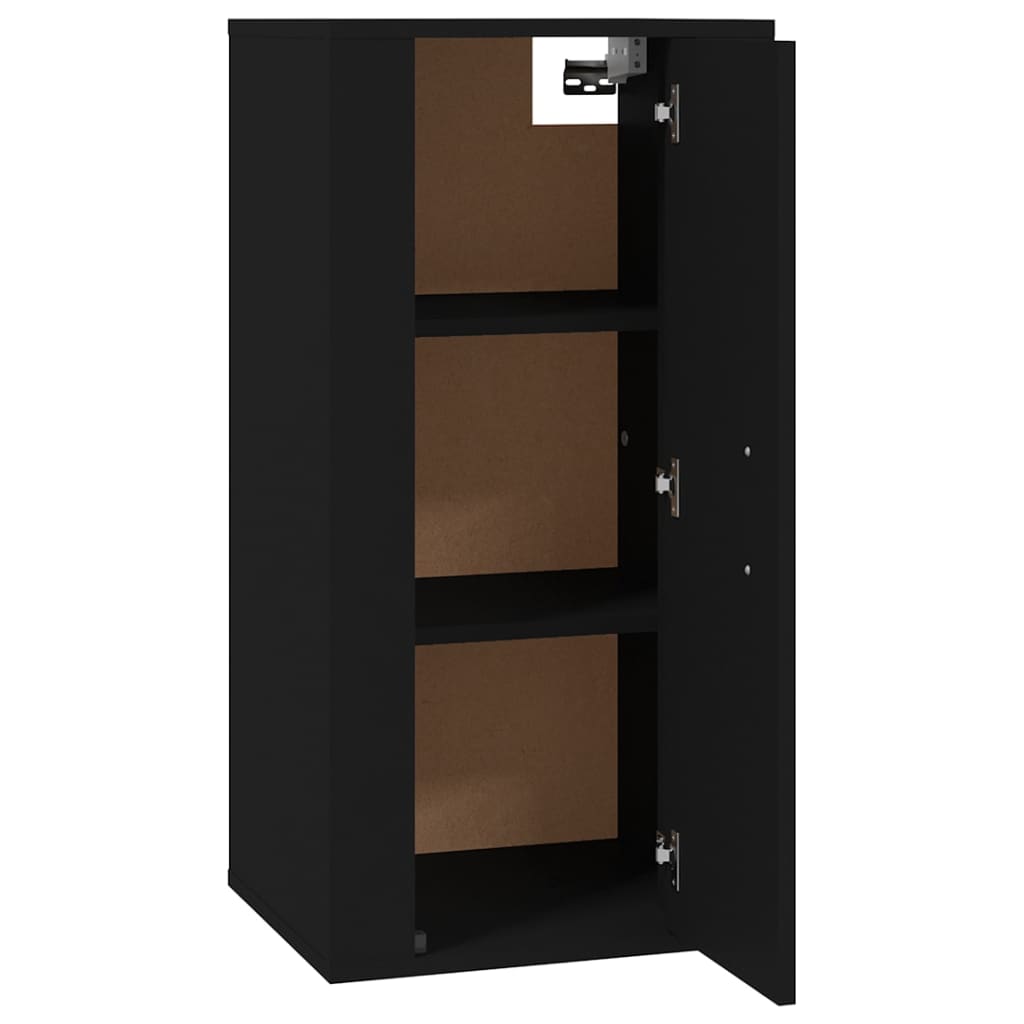 Mueble para TV de pared negro 40x34,5x80 cm vidaXL