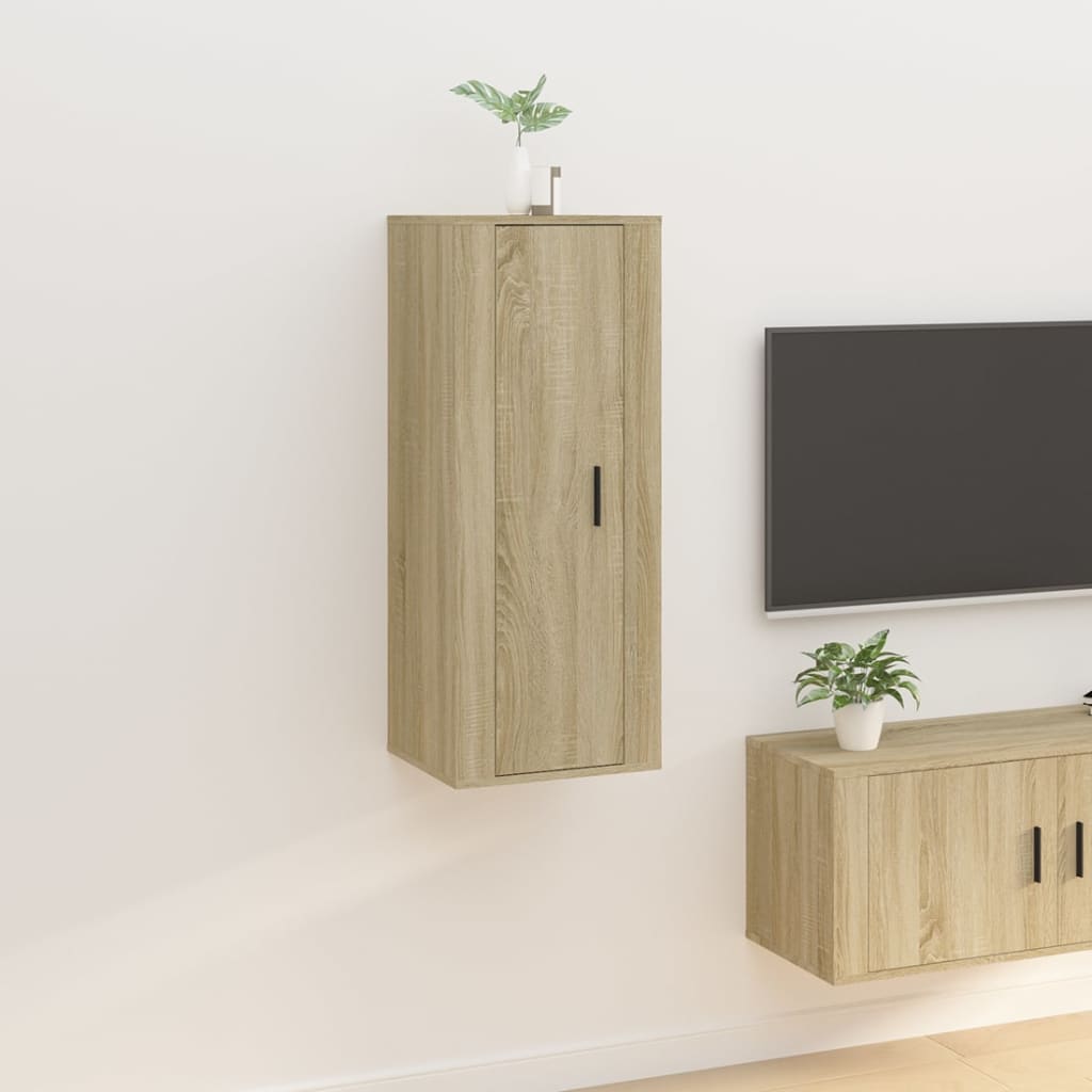 Vetonek Mueble para TV de pared roble Sonoma 40x34,5x100 cm