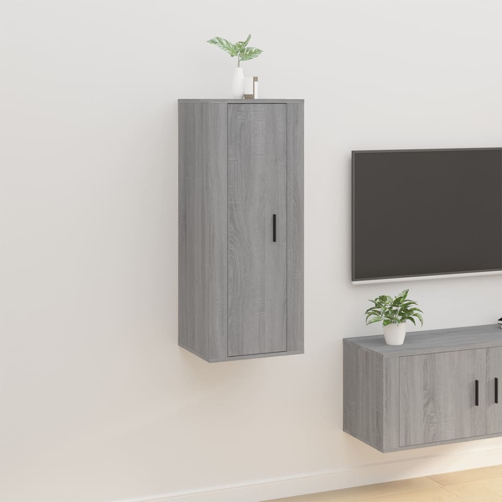 Vetonek Mueble para TV de pared gris Sonoma 40x34,5x100 cm