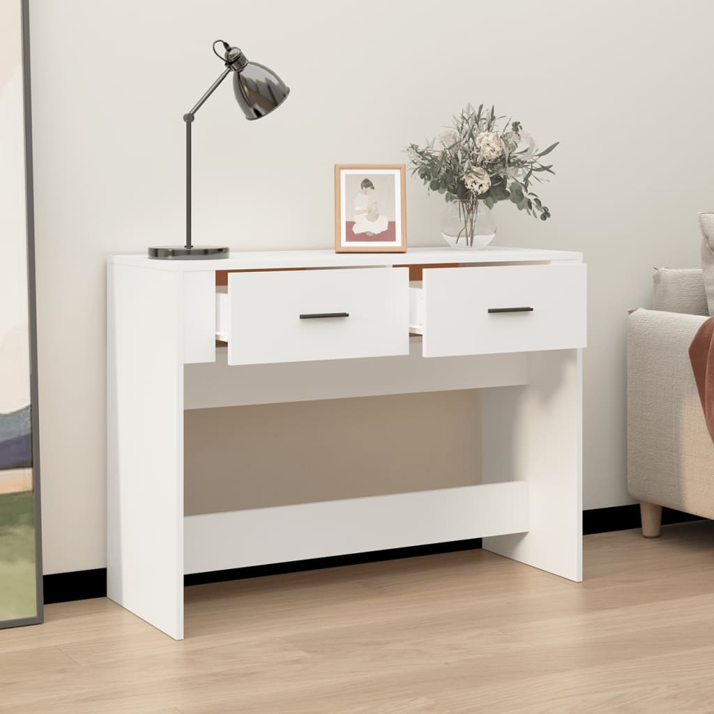 Mesa consola de madera blanco 100x39x75 cm vidaXL