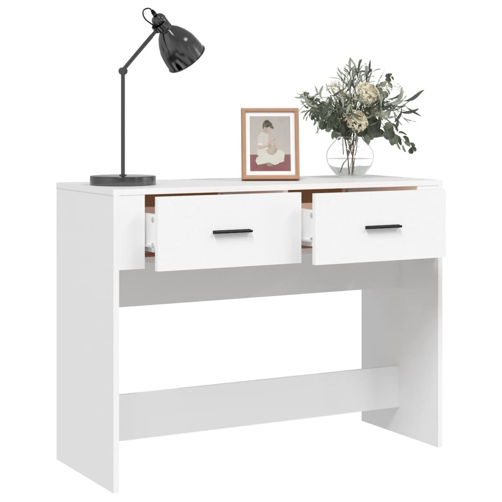 Mesa consola de madera blanco 100x39x75 cm vidaXL