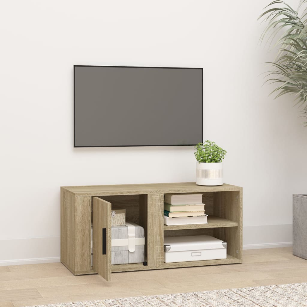 Mueble para TV madera roble Sonoma 80x31,5x36 cm