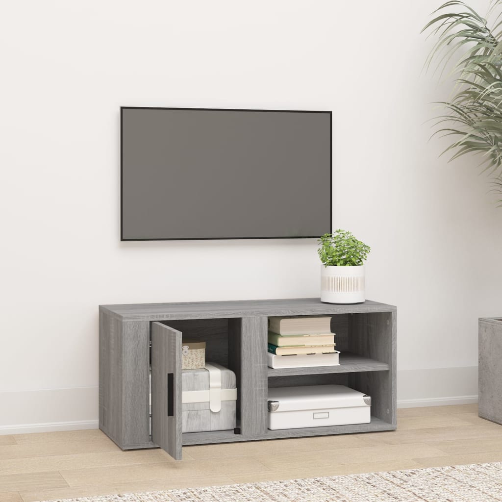 Mueble para TV madera gris Sonoma 80x31,5x36 cm