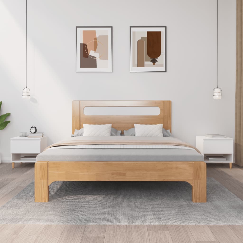 Vetonek Mesitas de noche 2 uds madera contrachapada blanco 50x46x50 cm