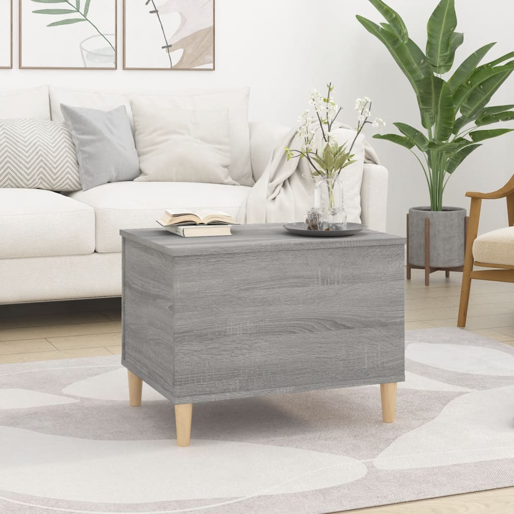 Mesa de centro madera gris Sonoma 60x44,5x45 cm