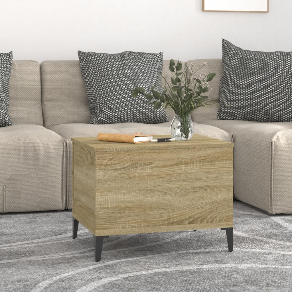 Mesa de centro madera roble Sonoma 60x44,5x45 cm