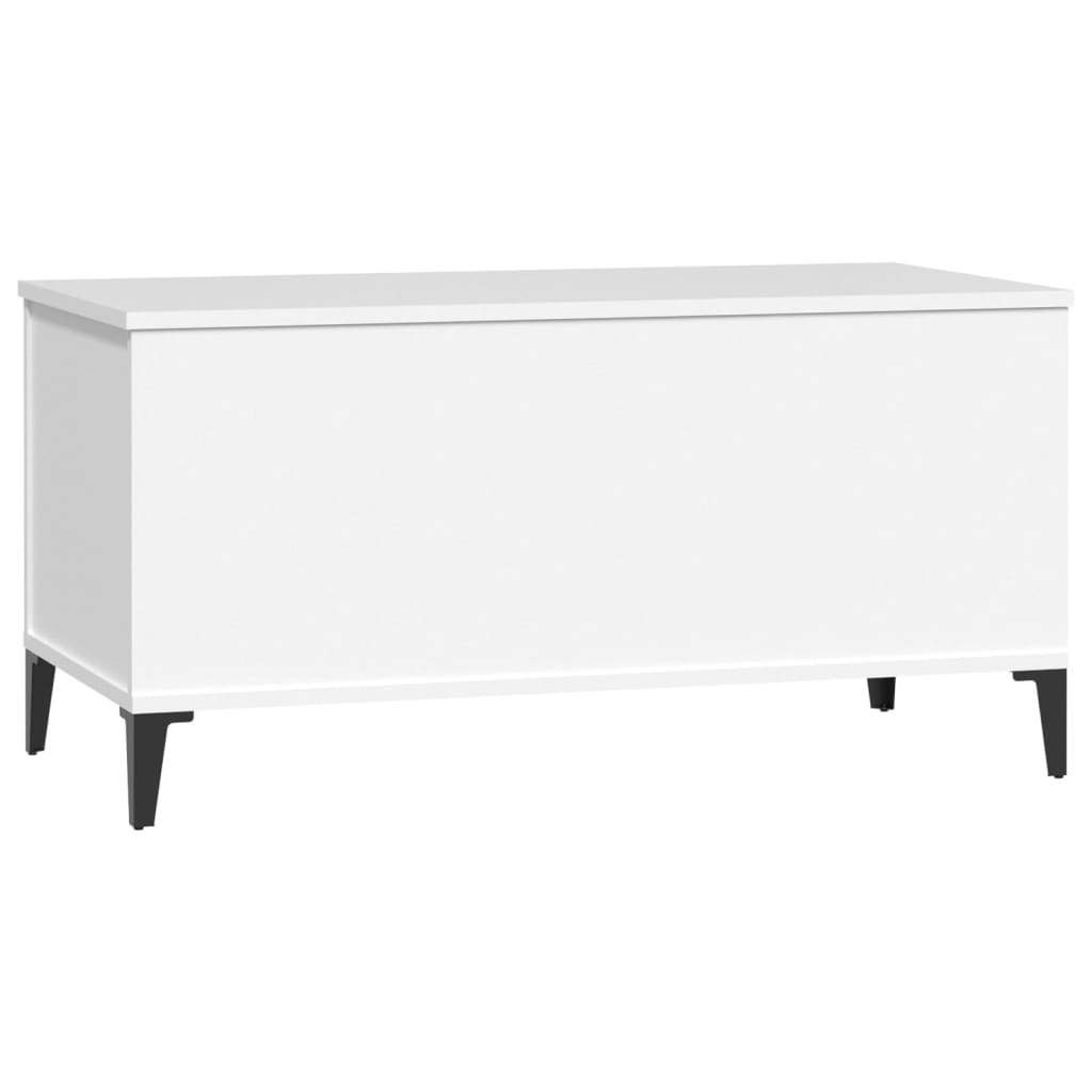 Mesa de centro madera contrachapada blanco 90x44,5x45 cm vidaXL