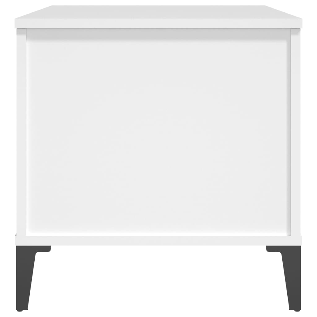 Mesa de centro madera contrachapada blanco 90x44,5x45 cm vidaXL