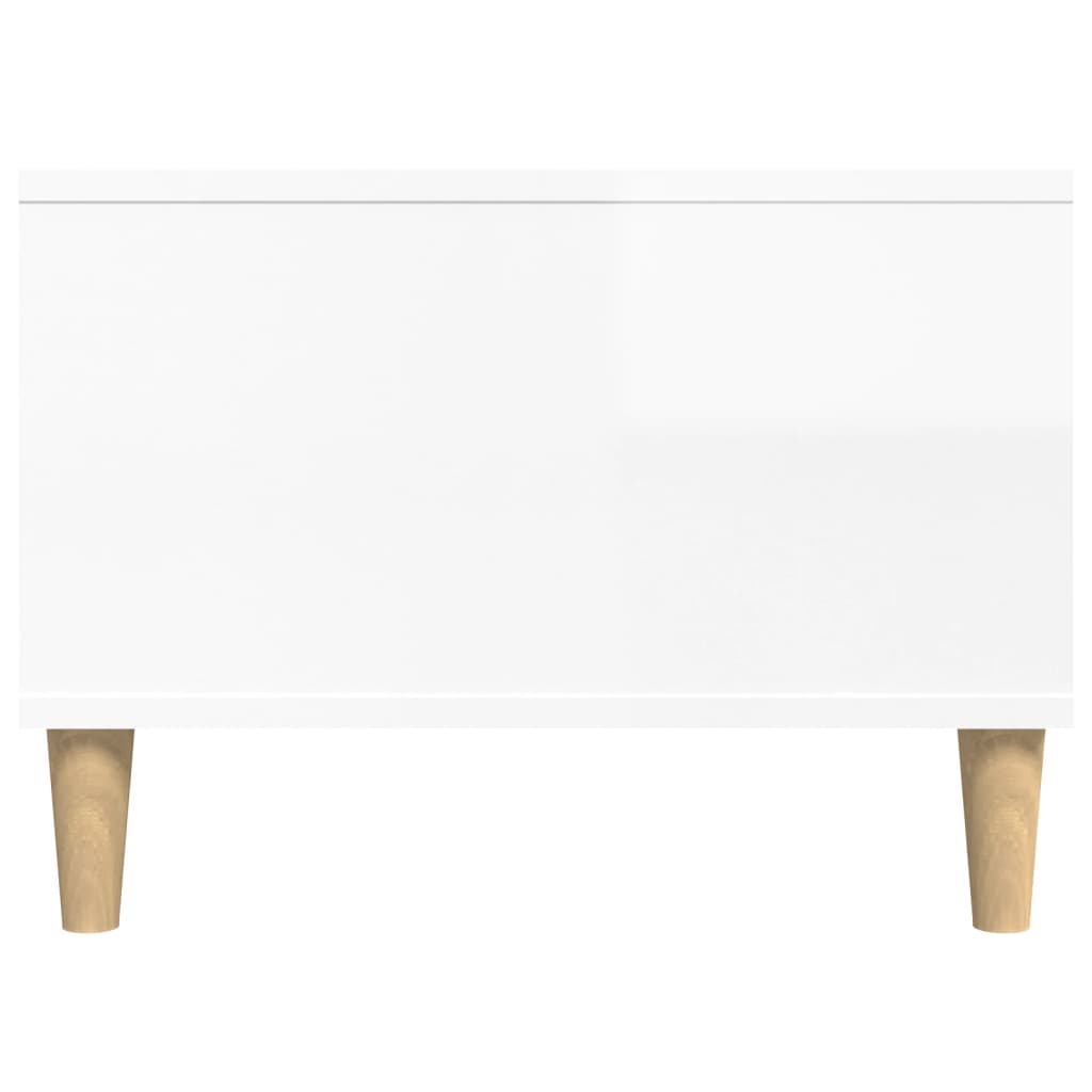 Mesa de centro madera blanco brillo 90x50x36,5 cm vidaXL