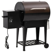 Pellet barbecue with black iron lower shelf 94 cm v1525 Vetonek