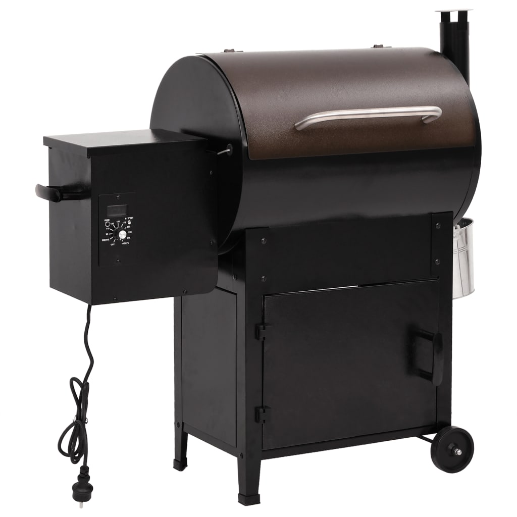 Pellet barbecue with black iron chimney 104 cm v1532 Vetonek