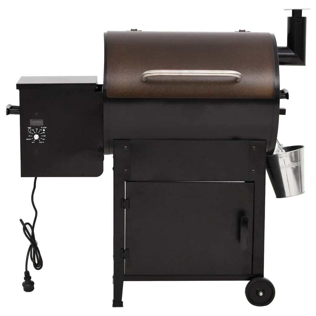 Pellet barbecue with black iron chimney 104 cm v1532 - Vetonek