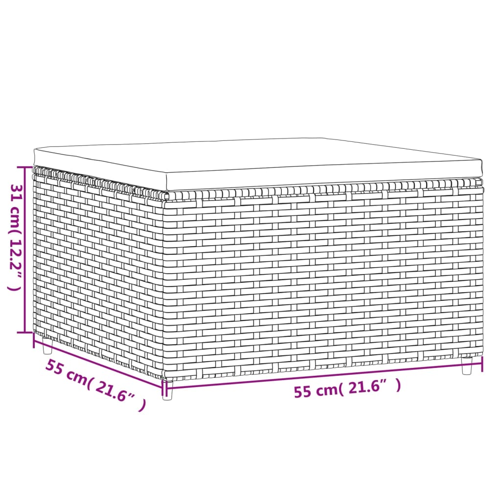 Gartensynthetischer Rattan mit Garten Zurückhaltung