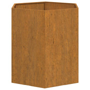 Jardinera de acero corten oxidado 40x40x45 cm v3604 - Vetonek