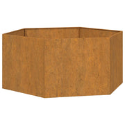 Vetonek Jardinera de acero corten oxidado 90x90x45 cm