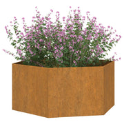 Jardinera de acero corten oxidado 90x90x45 cm v3628 - Vetonek