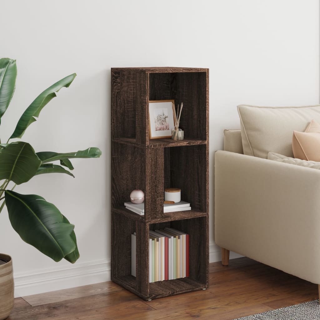 Brown wood corner furniture 33x33x100 cm