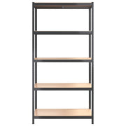 Estantería 5 niveles 2 uds gris antracita acero y contrachapada V4519 Vetonek