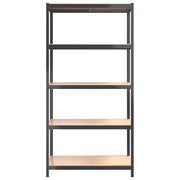 Estantería 5 niveles 4 uds gris antracita acero y contrachapada V4533 Vetonek
