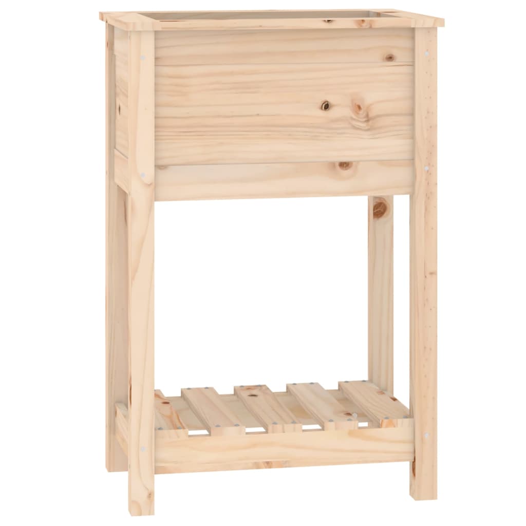 Jardinera de madera maciza de pino 54x34,5x81 cm v7343 - Vetonek