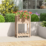 Jardinera de madera maciza de pino 54x34,5x81 cm v7343 Vetonek