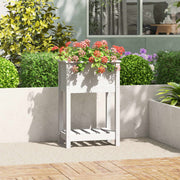 Jardinière en pin blanc massif 54x34,5x81 cm v7350 Vetonek