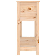 Jardinera con estante madera maciza de pino 111,5x34,5x81 cm v7442 - Vetonek