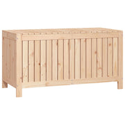 Caixa de armazenamento de jardim em madeira maciça de pinho 121x55x64 cm - Vetonek