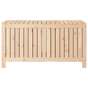 Caixa de armazenamento de jardim em madeira maciça de pinho 121x55x64 cm - Vetonek